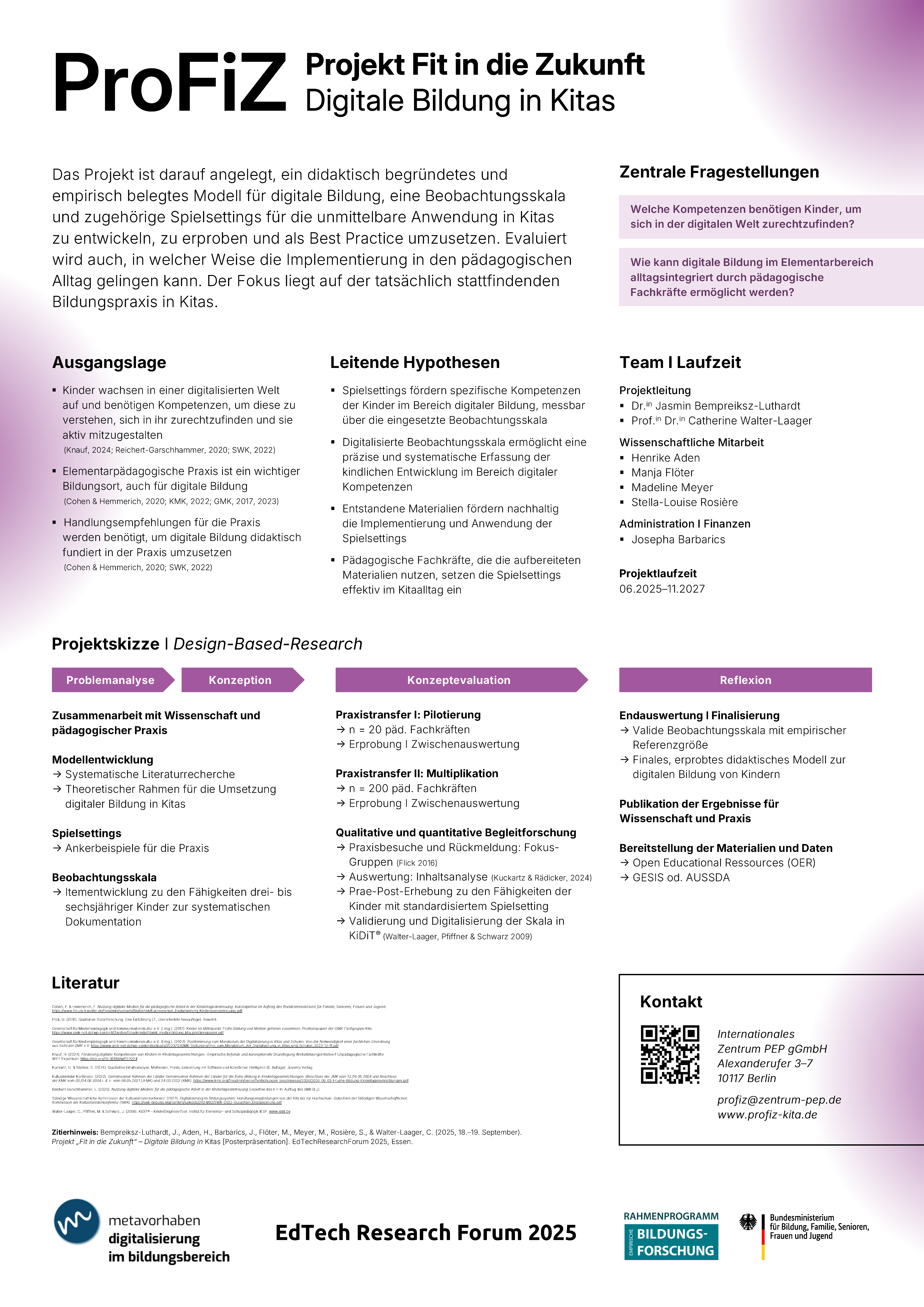 Poster anlässlich des EdTech Research Forums 2025