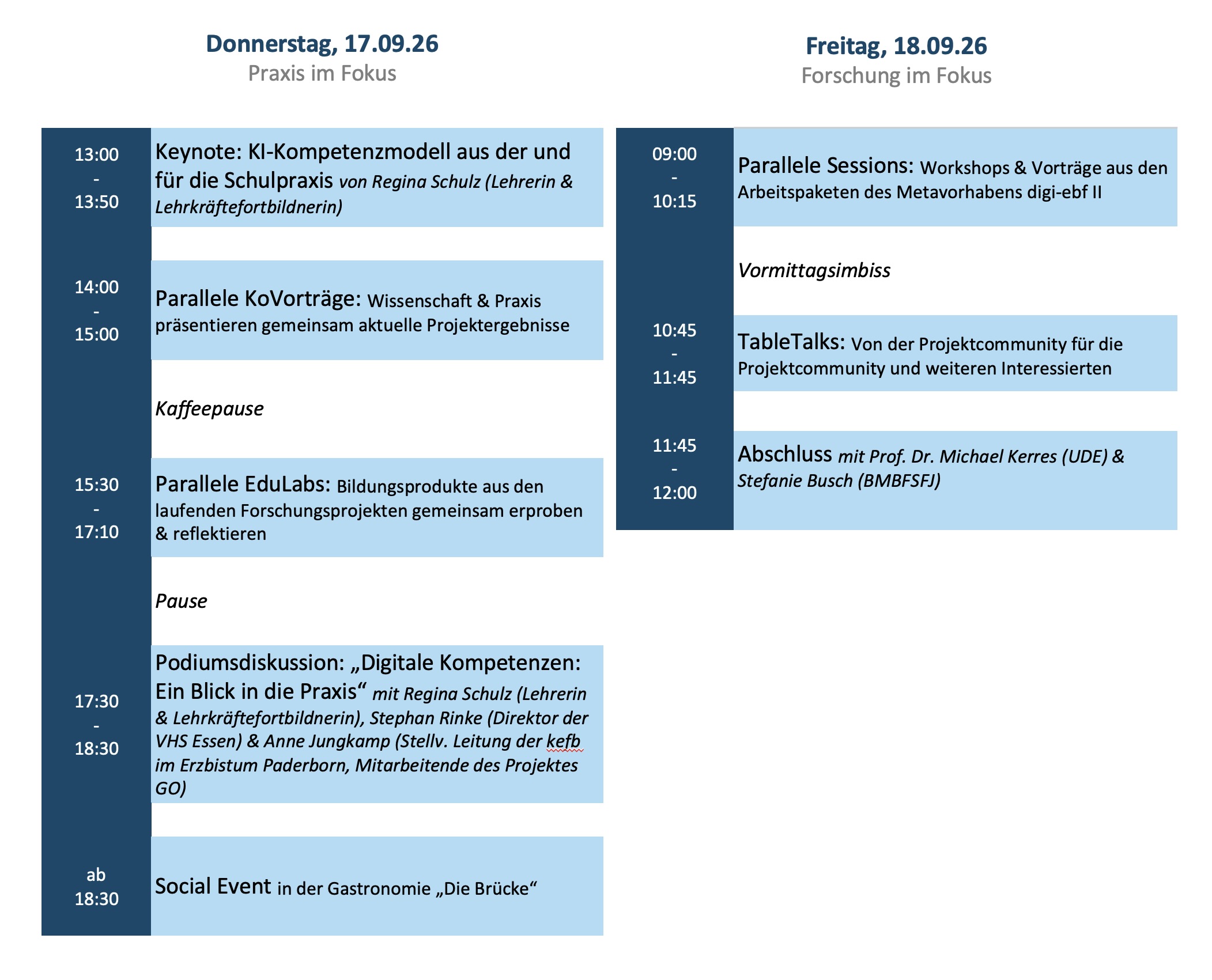 Programmübersicht EdTech Research Forum 2026